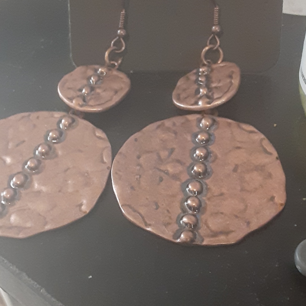 Copper earrings